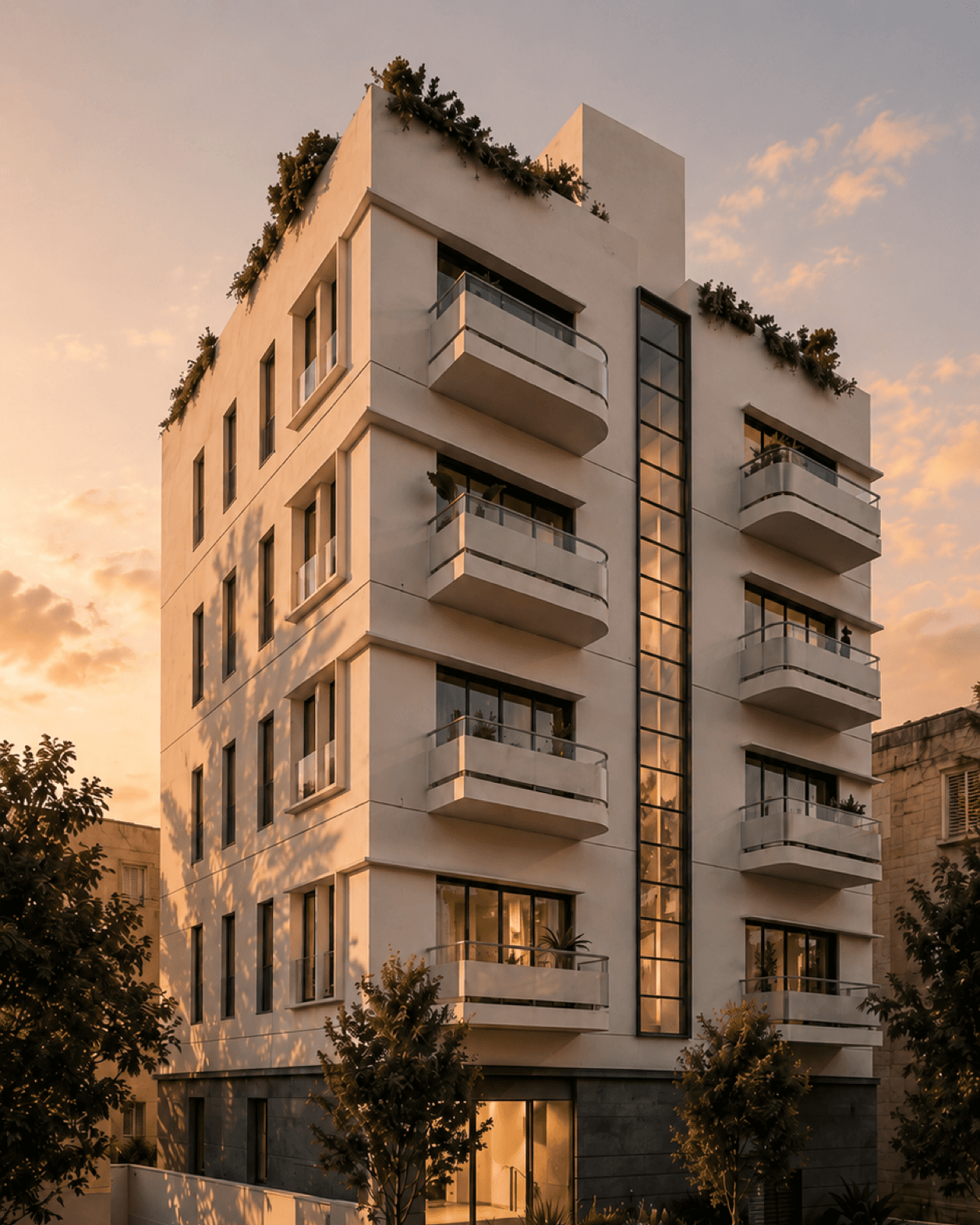 הדמיית חזית Maison Zadok