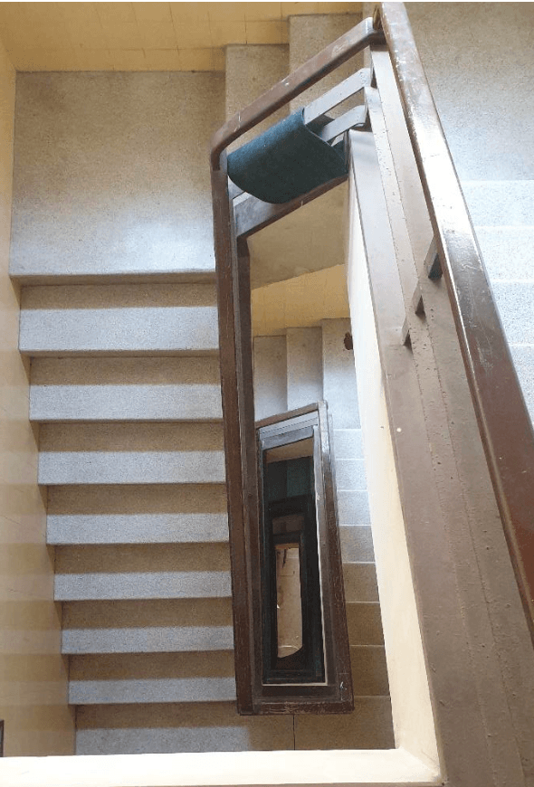 Original staircase and railing